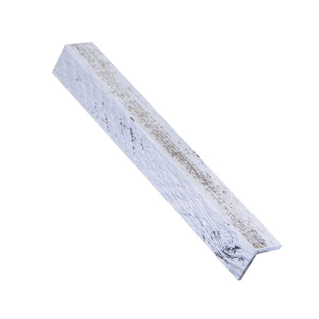 Reclaimed Weathered White Wood Corner Trim