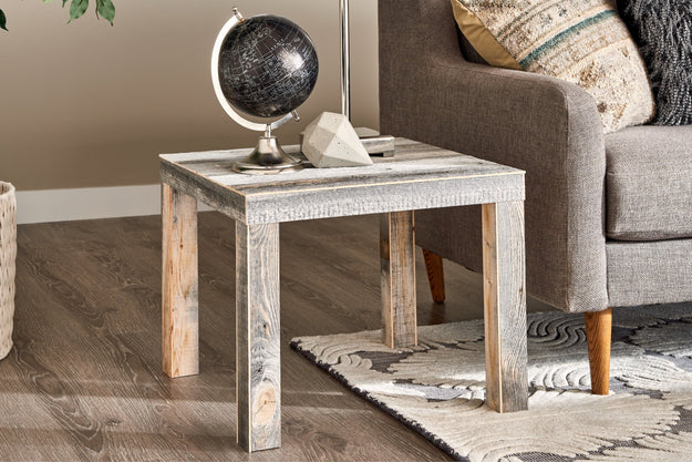 reclaimed wood Side Table
