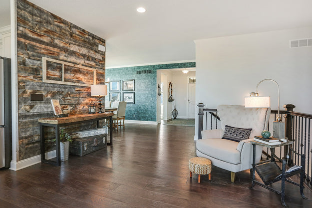 Victoria peel and stick wood wall